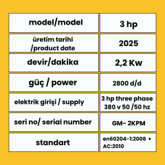 ÇİFT KOLLU POLİSAJ MOTORU / GM- 2KPM