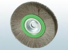 Paslanmaz Ondüleli Daire Tel Fırça